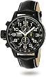 Black Stainless Steel Lefty Force Chronograph Leather Strap
