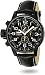 Black Stainless Steel Lefty Force Chronograph Leather Strap
