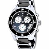 Klaus Kobec Men's Destiny Swiss Quartz Chronograph Stainless Steel Diamond Watch #6060K-M
