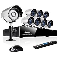 ZMODO 8CH H.264 CCTV Surveillance DVR System with 8 Sony CCD Night Vision Weatherproof Security Camera -1TB HD