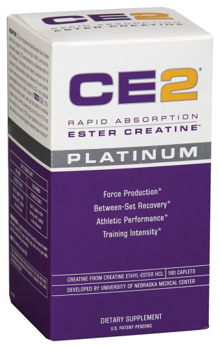 CE2 Platinum-MRI Rapid Absorption Ester Creatine, 180 Caplets