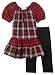 Amy Byer Girls 2-6x Playful Plaid 2 Piece Legging Value Set.