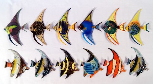 Wholesale Pack Handpainted Tropical Fish Magnet 