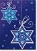 Book Hanukkah Stars (Large Holiday Cards)