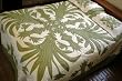Bird of Paradise Hawaiian King Quilt, Light Green