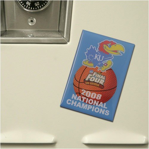 Buy Kansas Jayhawks 2008 NCAA Mens Basketball National Champions Magnet by Football Fanatics
