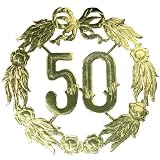 Jubiläumskranz "50", gold