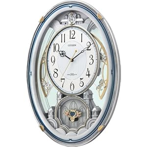 【クリックで詳細表示】CITIZEN (シチズン) 掛け時計 パルミューズクイーンダム 電波時計 4MN485-019