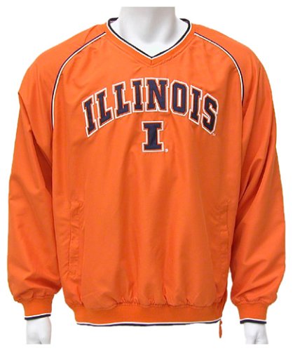 Buy Illinois Fighting Illini Mens Stratus Pullover Jacket by Colosseum Athletics