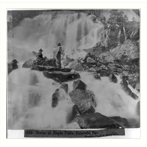 Historic Print (L): Lake Tahoe, Calif. - Eagle Falls, Emerald Bay on western shore of the lake