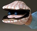 Plush Scallop Puppet 6"