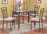 Rectangular Beveled Glass Top Table