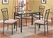 Rectangular Beveled Glass Top Table