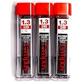 Kokuyo Campus Mechanical Pencil Lead, 1.3mm, 2B (PSR-C2B13N), 16 Leads &times;3 Pack/total 48 Leads (Japan Import) [Komainu-Dou Original Package]
