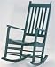 Kitchen & Housewares : International Concepts R-51865 Solid Wood Porch Rocker - Hunter Green
