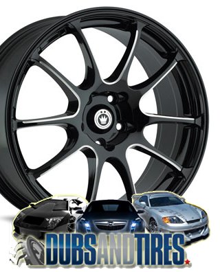 Konig Britelite Gloss Black - 15 X 6.5 Inch Wheel