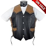 Western Style Leather Vest