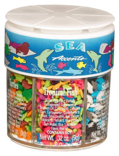 Dean Jacobs 6 Sea Accents, Regular, 1.92-Ounce Jars (Pack of 4) by Dean Jacobs