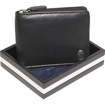 Nautica Men's Zip Around Wallet, Black