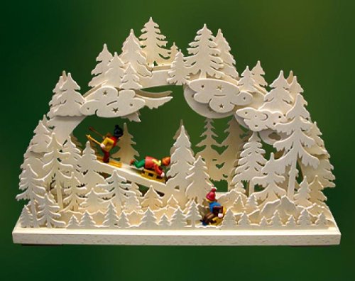 RATAGS Schwibbogen Winterkinder, natur
