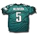 Donovan McNabb #5 Philadelphia Eagles Authentic NFL Player Jersey by Reebok (Team Color)