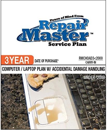 Repair Master 3-Yr Date of Purchase Computer/Laptop with Accidental Damage from Handling - Under $2