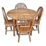 Child's Table Set w/4 sheaf chairs (round table)