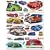 Hot Wheels Jumbo Wall Stickers Appliques