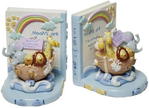 Baby Noah's Ark Resin Book Ends 70492 by Widdopp
