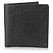 Black Genuine Bison Leather Hipster Wallet Handmade with 12 Card Slots