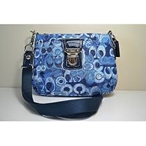 Hot Sale Coach Limited Edition Poppy Signature Fashion Swingpack Crossbody 47921 Denim