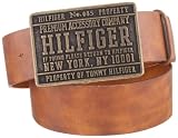 Tommy Men's Jean Belt With Cut Round And Burnished Edges
