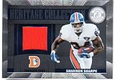 2011 Panini Totally Certified Shannon Sharpe Denver Broncos Game Used Jersey Card /250