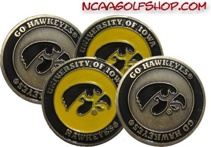 Iowa Hawkeyes Golf Ball Markers