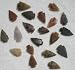 Set 25 Indian Arrowheads Agate New Replica 1/2