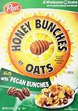 Post, Honey Bunches of Oats Cereal, Pecan Bunches, 14.5oz Box (Pack of 4)