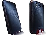 HTC Desire HD Novoskins iStyle Premium PU Leather Black Flip Card Holding W ....