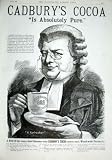 法律 1889 の古い印刷物の Cadbury のココアのための清涼飲料