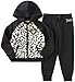 Juicy Couture Girls' 2 Piece Fleece Hooded Jacket with Faux Fur and Pant Set