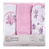 Luvable Friends 3-Pack Hooded Towels - Pink