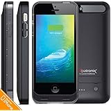 iPhone 5S Battery Case, iPhone SE Battery Case, Alpatronix&reg; [BX120 - MFi Apple Certified] 2400mAh Ultra Slim Removable Protective iPhone 5 Charging Case [iOS 9+ & Apple Pay] - (Slate)