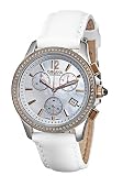 Golana - AU250-3 - Montre Femme - Quartz - Chronographe - Bracelet Cuir Blanc