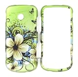 Hawaiian Flowers Hard Snap On Case Cover Faceplate Protector for LG 900g St ....