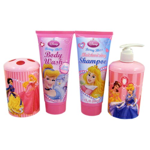 Sets Disney Princess Deluxe Bath Set (Toothbrush Holder, Soap / Lotion