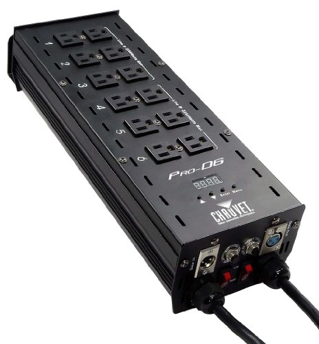 Chauvet Pro-d6 6 Channel 20 Amp Dmx-512 Dimmer/switch Pack Designed to Work with 115v and 230v Simultaniously