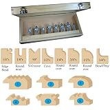00-115, 8-Piece Professional Picture Frame Router Bit Set by infinity Tools