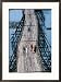 People Walking on Wooden Bridge Joining Hilltribe Villages to Mainland, Kanchanaburi, Thailand Collections Framed Photographic Poster Print by Bill Wassman, 21x28