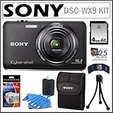 Sony Cyber-Shot DSC-WX9 16.1 MP Digital Camera with 5x Optical Zoom in Blac ....