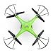 DEERC HS110W FPV Drone with 720P HD Live Video Wifi Camera 2.4GHz 4CH 6-Axis Gyro RC Quadcopter with Altitude Hold, Gravity Sensor and Headless Mode Function RTF Includes Bonus Power Bank,Green