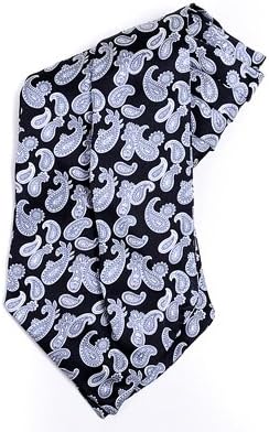 Paisley Black Ascot Tie